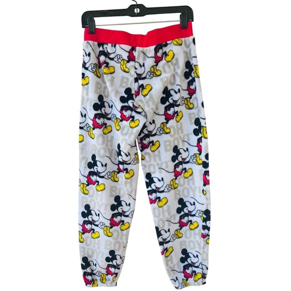 Disney Mickey Mouse Fleece Pajama Pants Oh Boy Print Lounge Sleepwear Sz Sm - Picture 2 of 6